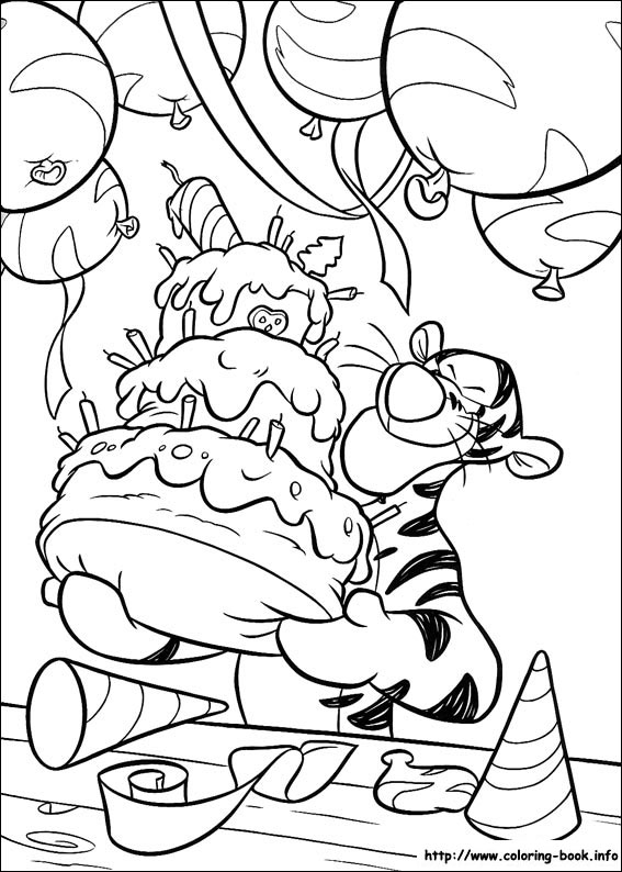 Winnie the Pooh coloring picture